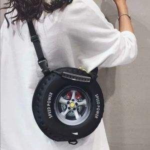 🚫SOLD🚫 Tire Design Satchel Crossbody Bag